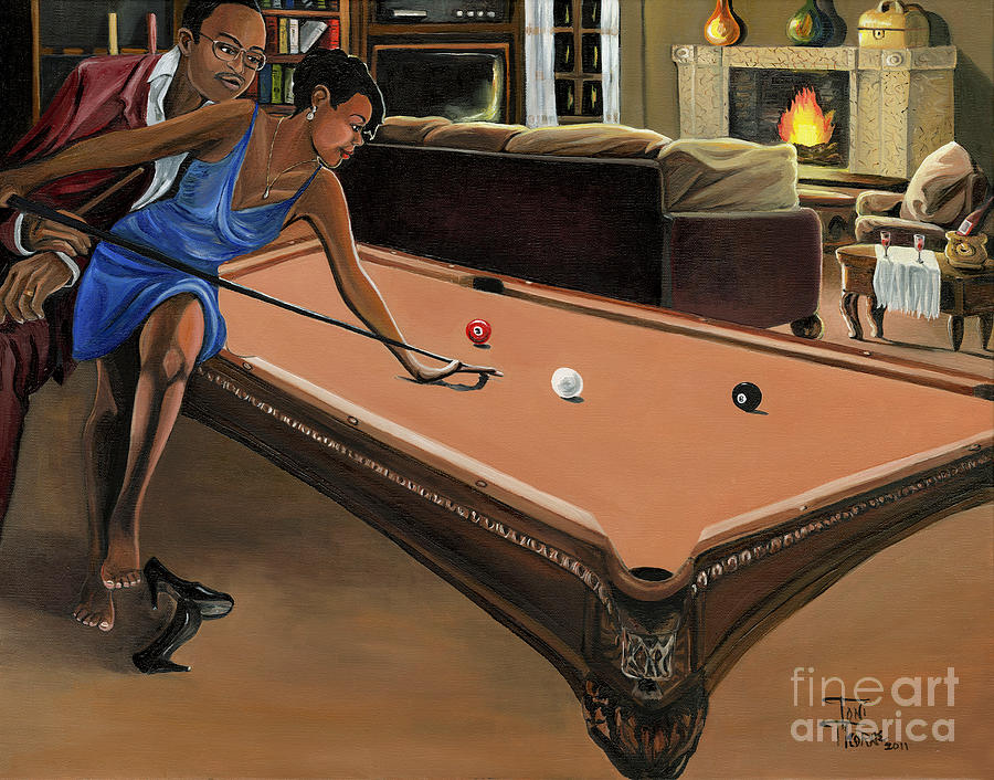 The Game Painting by Toni Thorne
