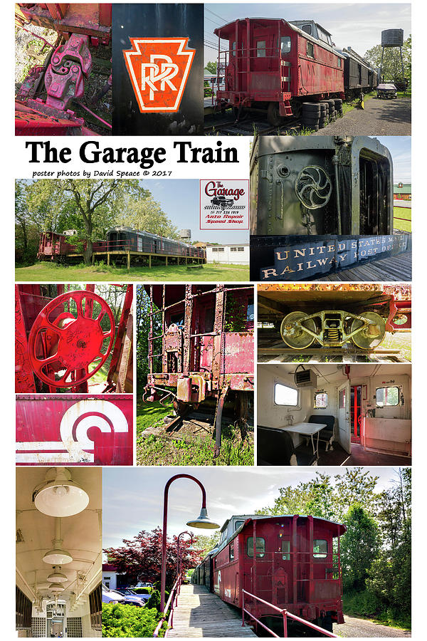 The Garage Train Photograph by David Speace - Pixels