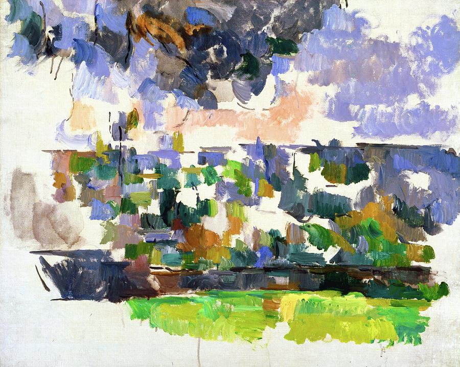 Tree Painting - The Garden at Les Lauves-Le Jardin des Lauves by Paul Cezanne
