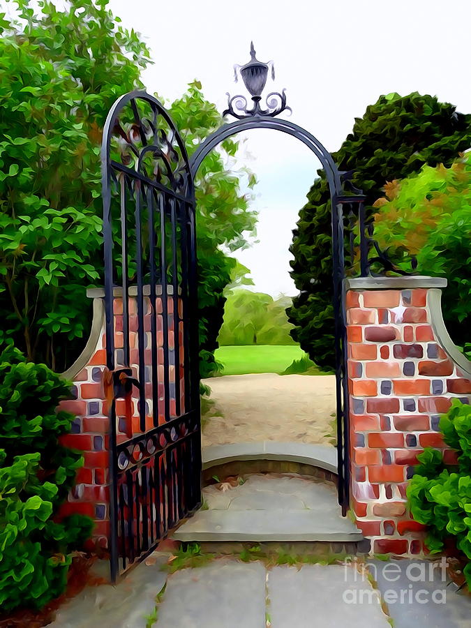 The Garden Gate Digital Art by Ed Weidman - Fine Art America