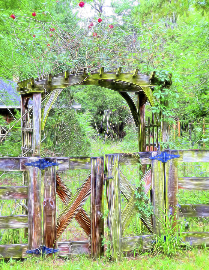 The Garden Gate Digital Art by William Horden | Fine Art America