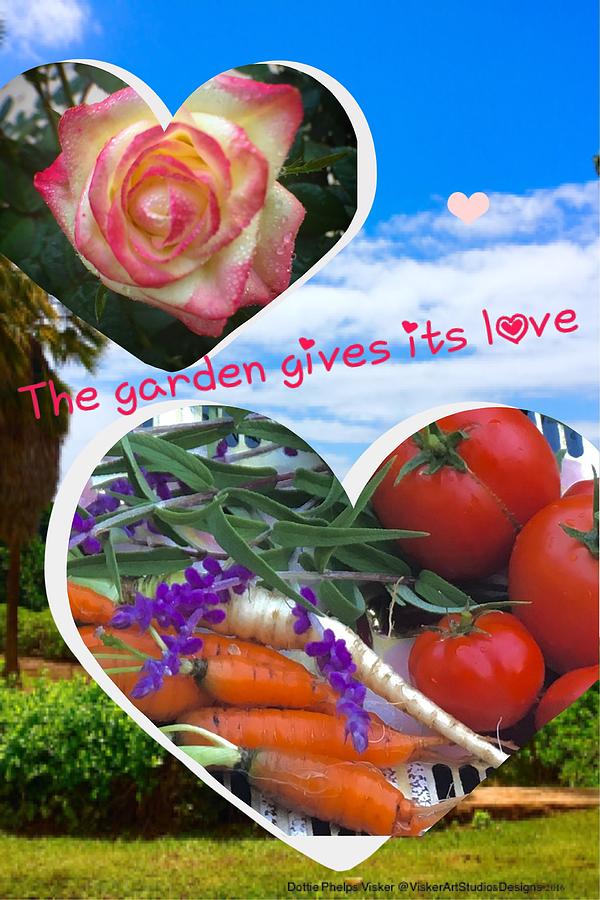 The Garden Gives its Love Photograph by Dottie Visker