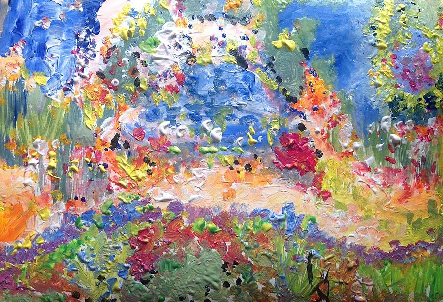 The garden had no ego  Painting by Judith Desrosiers