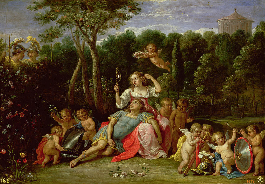 Garden Painting - The Garden of Armida by David the younger Teniers