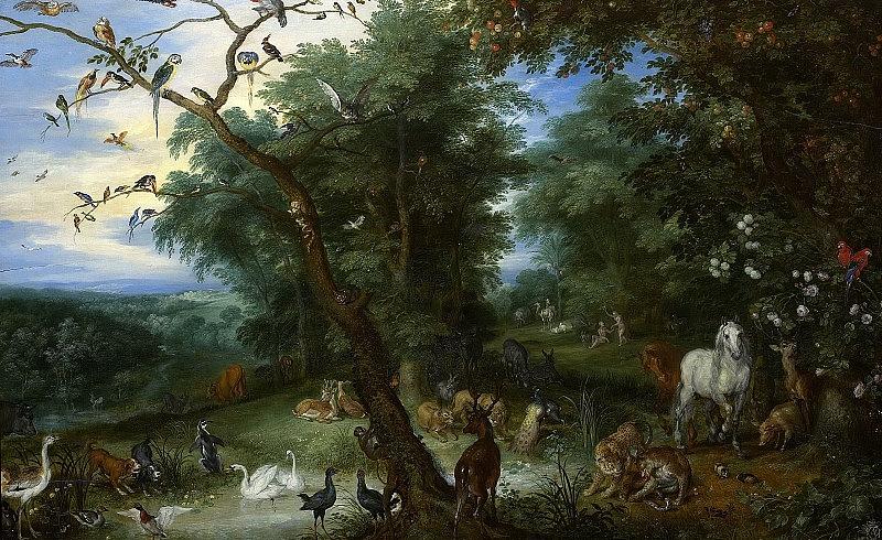 The Garden of Eden with the fall of man Jan Brueghel The Elder Digital ...