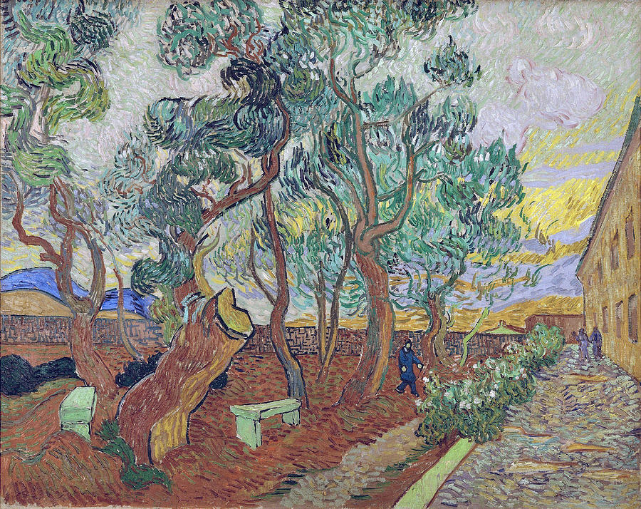 The Garden Of The Asylum In Saint Remy Painting By Vincent Van Gogh Fine Art America