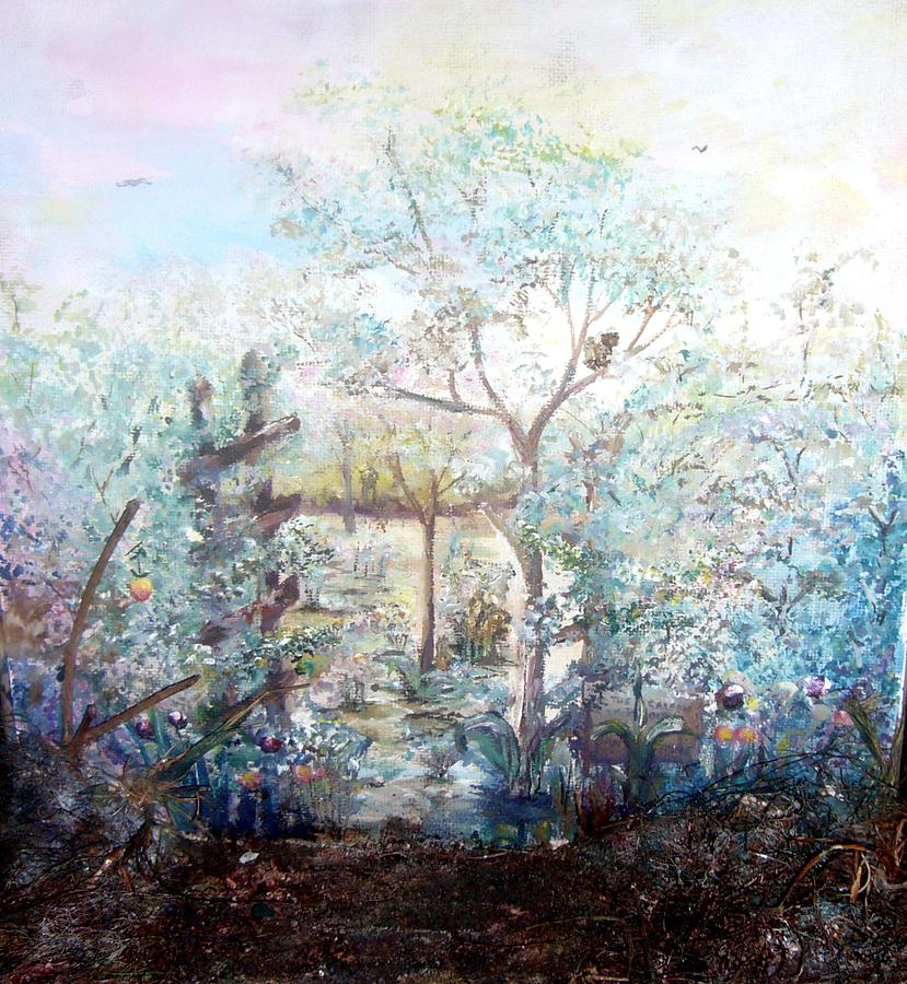 the garden of the old Charles Painting by Florence Ogola - Fine Art America