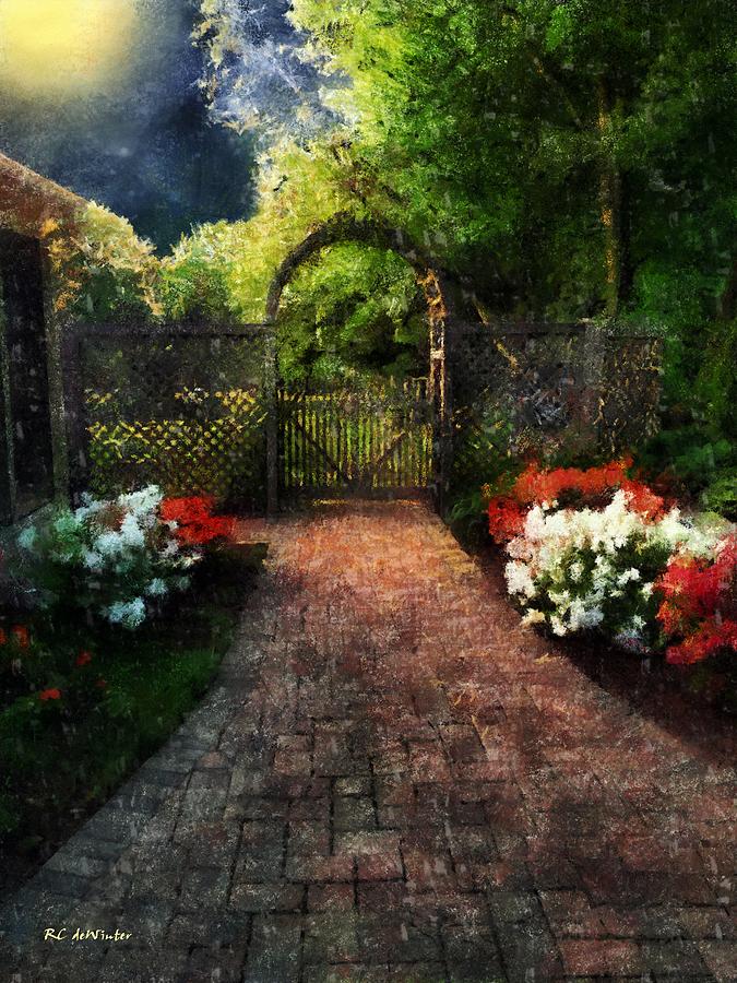 The Garden Path Painting by RC DeWinter