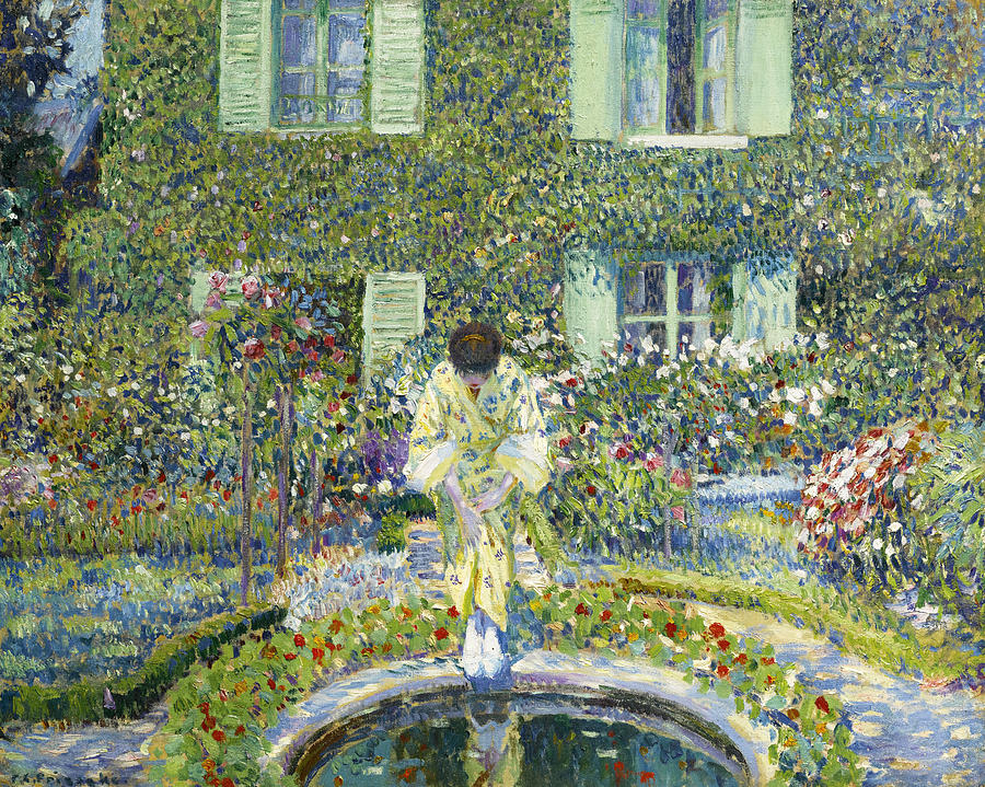 The Garden Pool Painting by Frederick Carl Frieseke
