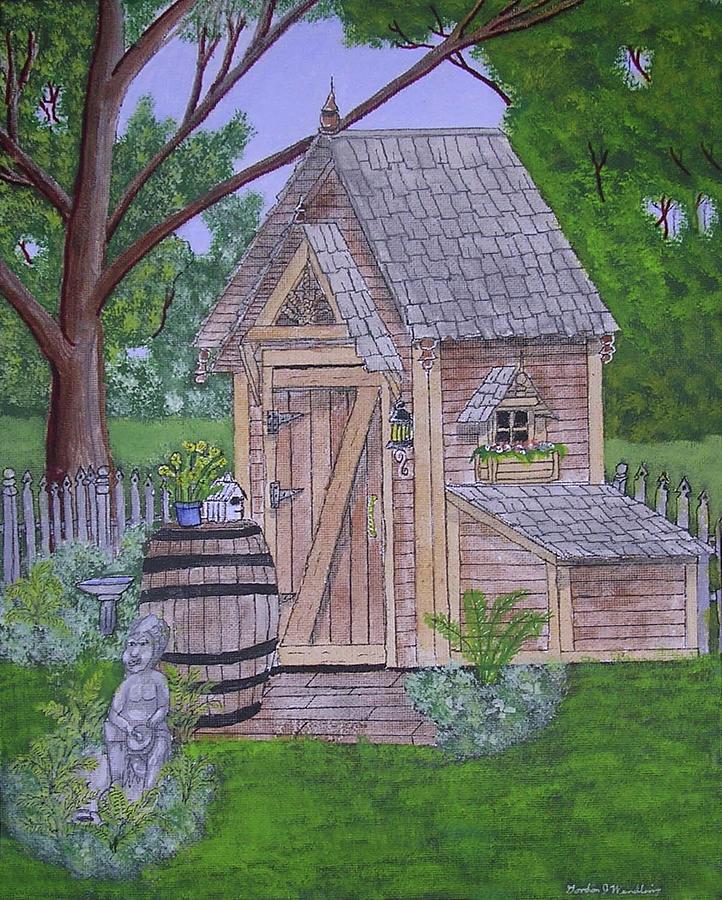 The Garden Shed Painting by Gordon Wendling - Pixels