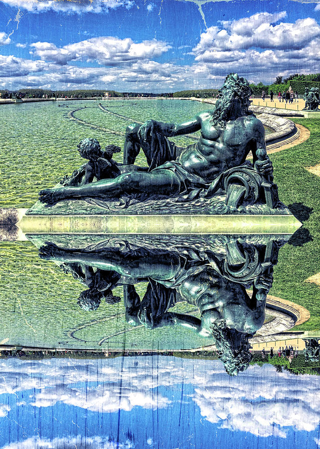 The Garonne Bronze Statue Versailles Paris France Sculpture Photograph by Beverly Claire Kaiya