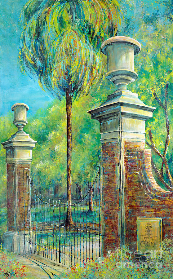 University Of South Carolina Painting - The Gates of the Horseshoe I by Lindsey Fisher