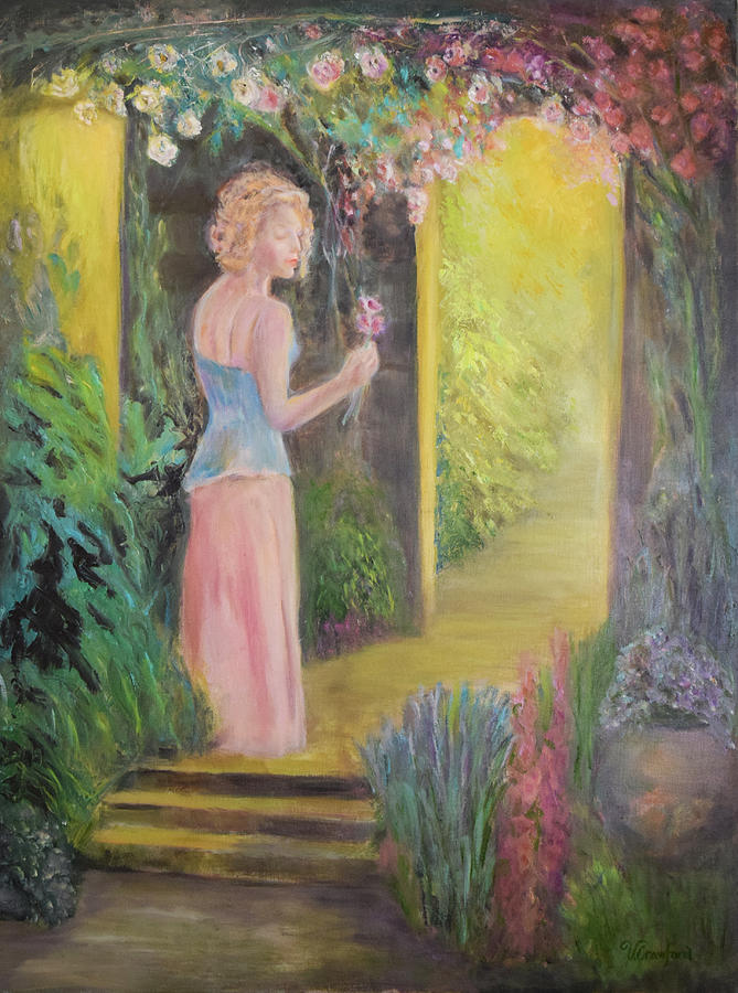 Gateway to the Secret Garden Painting by Verlaine Crawford