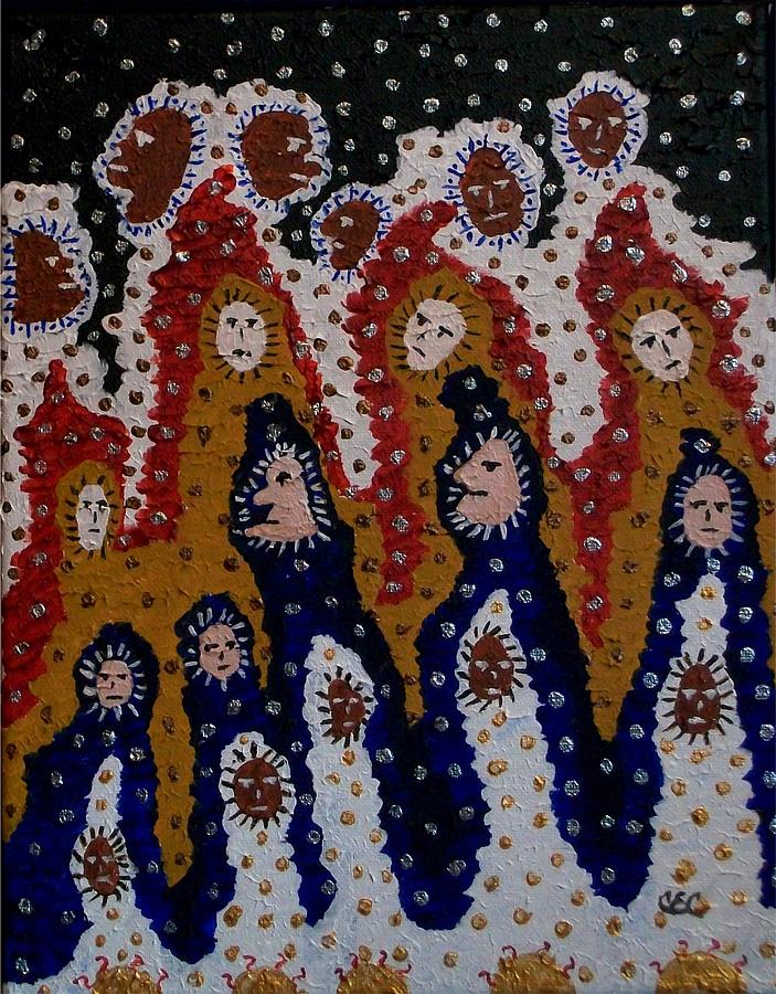The Gathering Painting by Carolyn Cable