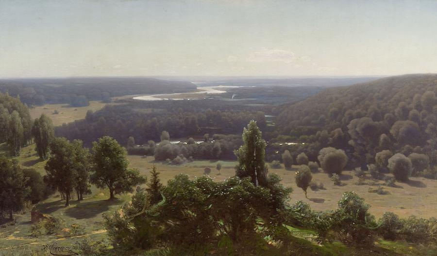 The Gauja Valley,  Julijs Feders Painting by Celestial Images