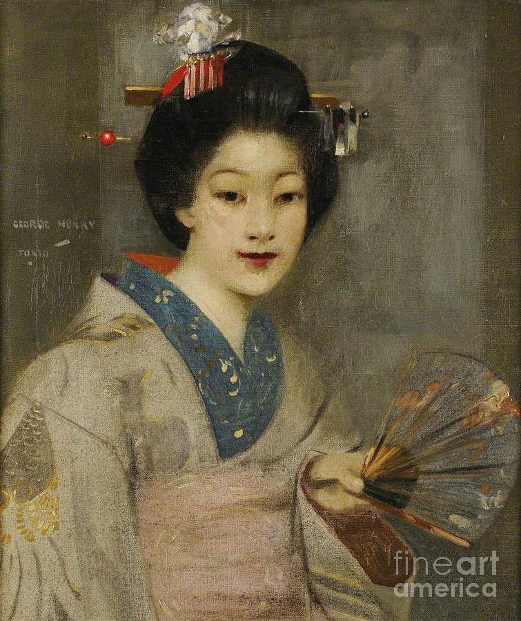 The Geisha Girl Painting by MotionAge Designs