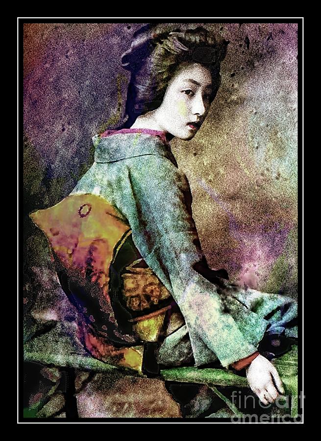 The Geisha Girl - Vintage Portrait Photograph by Ian Gledhill