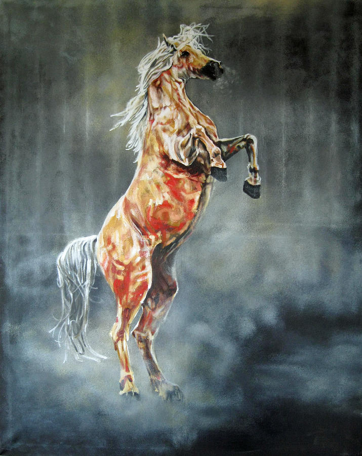 Horse Painting - The General. by Jeni Bump