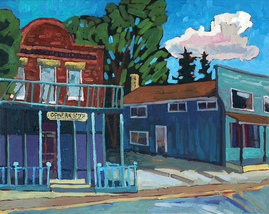 The General Store Painting by Phil Chadwick