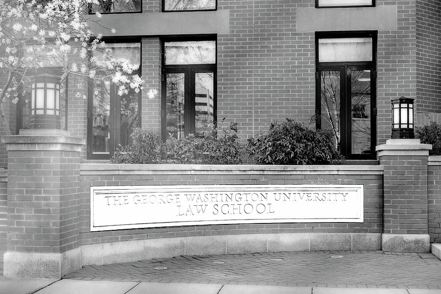 The George Washington University Law School DC BW Photograph by Susan Candelario