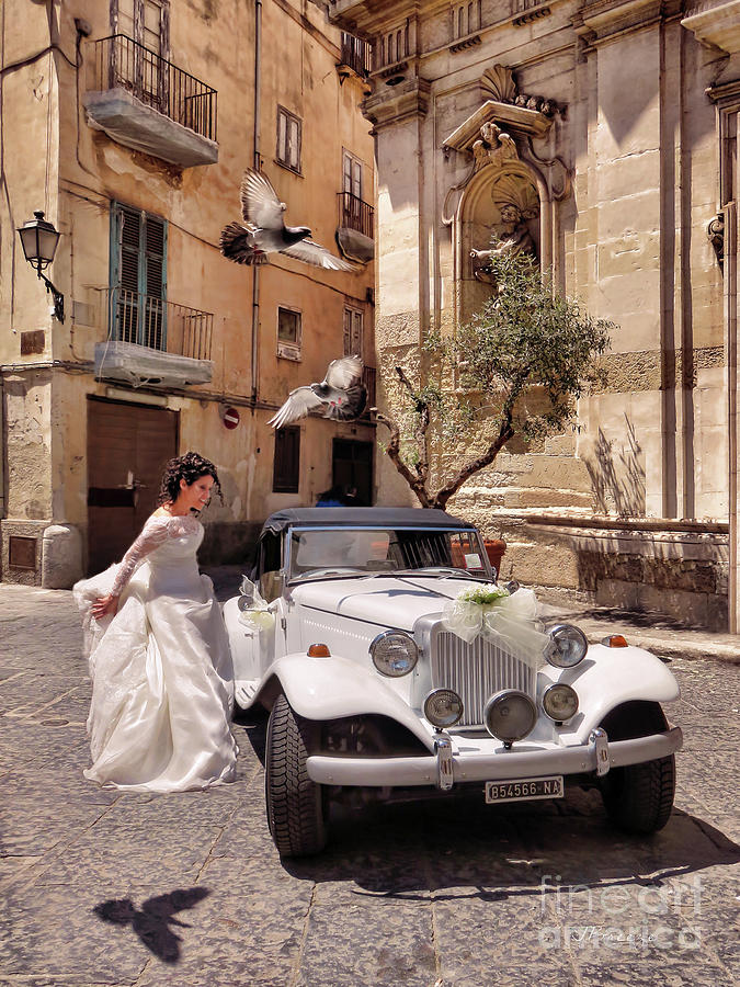 The Runaway Bride.Taranto. Italy Photograph by Jennie Breeze