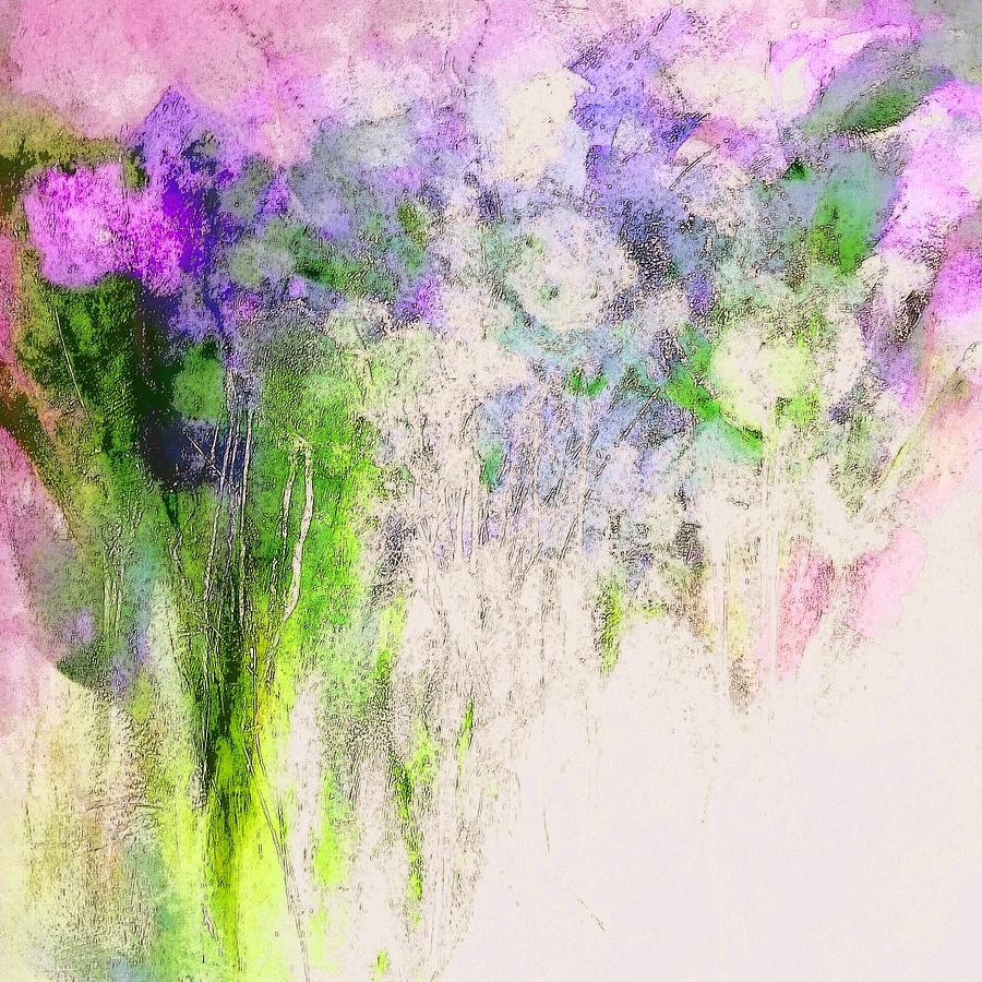 The Ghosts of Flowers Past Painting Digital Art by Lisa Kaiser