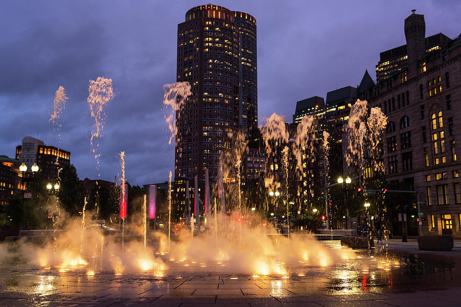 The Ghosts of the Boston Greenway Fountain Boston MA Photograph by Toby McGuire