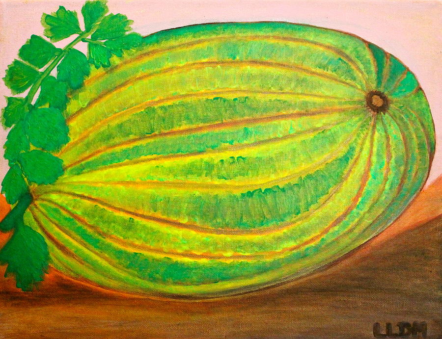 The Giant Melon Painting by Lorna Maza