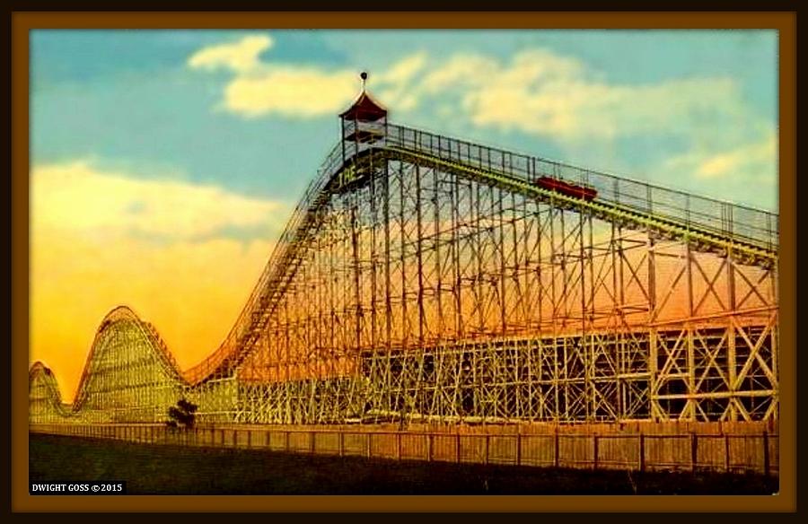 The Giant Roller Coaster Brighton Beach Brooklyn N Y 1916 by Dwight GOSS