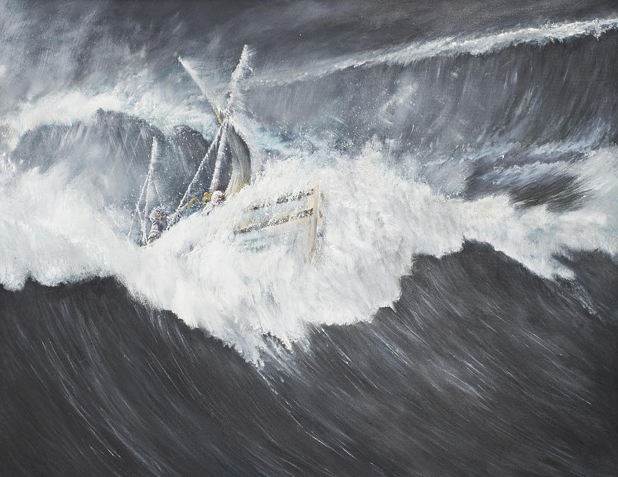The Gigantic Wave Painting by Vincent Alexander Booth