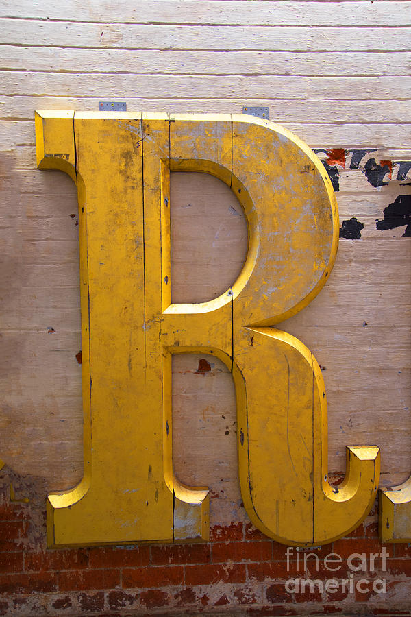 The Gilded R Photograph by Brenda Kean