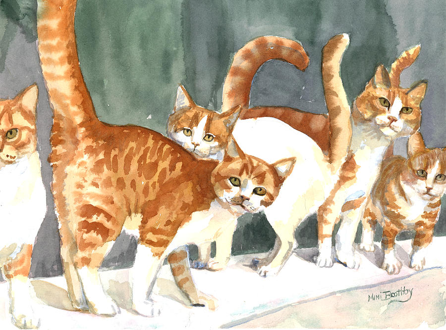 The Ginger Gang Painting by Mimi Boothby