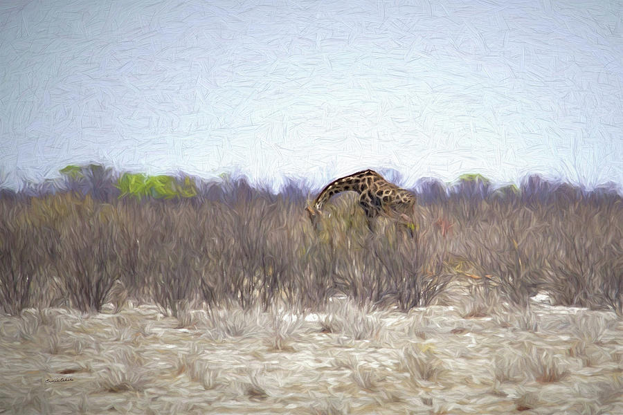 The Giraffe DA Digital Art by Ernest Echols