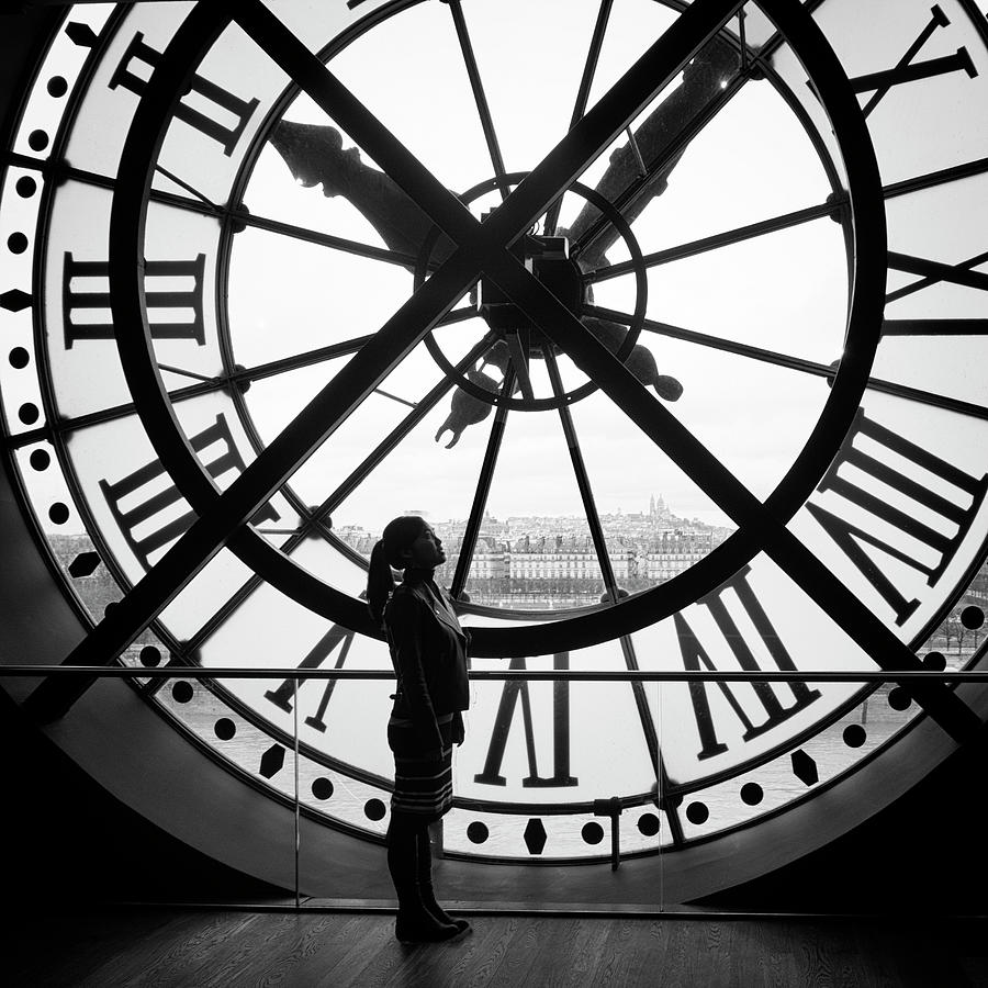 The Girl and the Clock Photograph by Jessica Levant