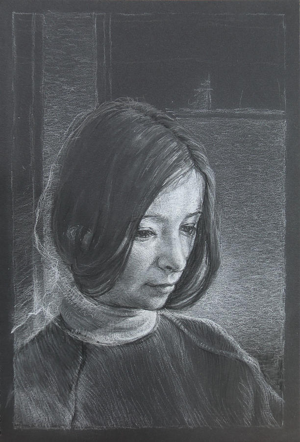 The girl Carmel Drawing by Jon Falkenmire