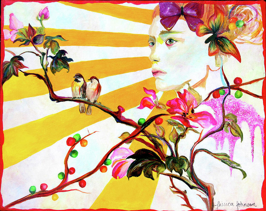 The Girl from Arabica Islands Painting by Jessica Johnson - Fine Art ...