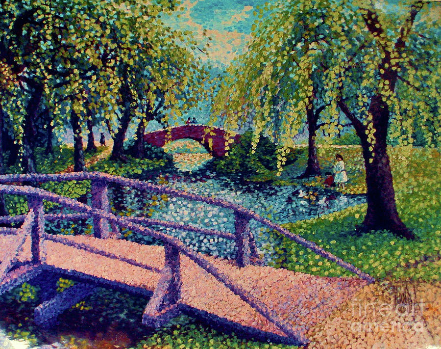 The Girl In The Park Painting