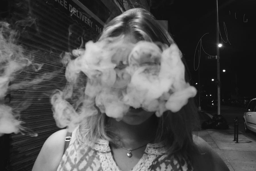 Girl smoke