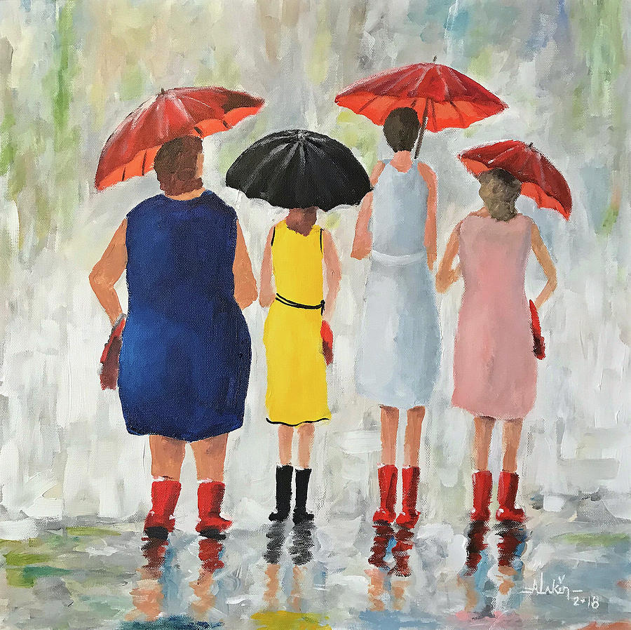 The Girls Painting by Alan Lakin