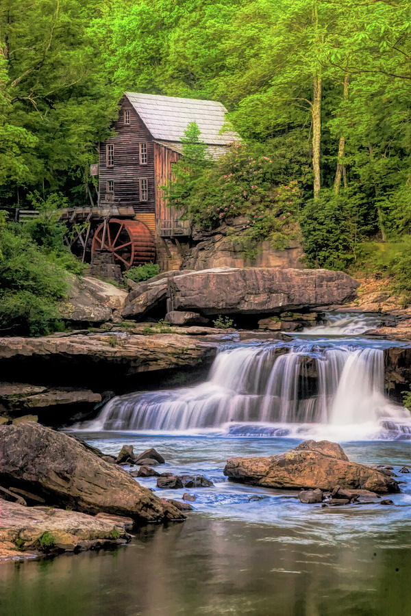 Nature Photograph - The Glade Creek Mill by Tom Mc Nemar
