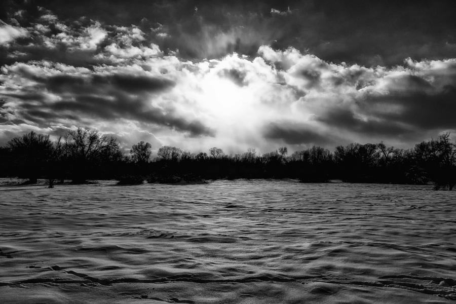 The Glare of the Sun BW Photograph by Mitch Johanson - Fine Art America