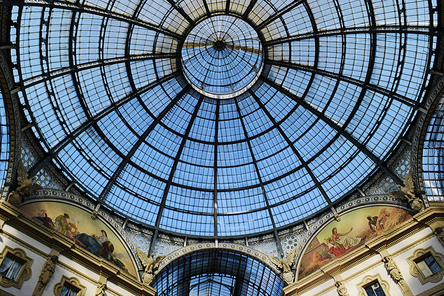 The Glass Dome Of The Galleria Vittorio Emanuele Ii Photograph By 