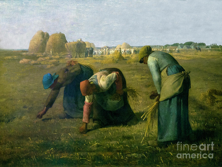 The Gleaners 1857 Photograph By Jean Francois Millet   The Gleaners By Jean Francois Millet 1857 Musee Dorsay Pari Peter Barritt 