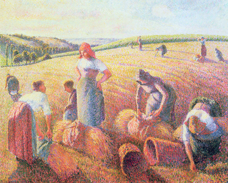 The Gleaners Painting by Camille Pissarro