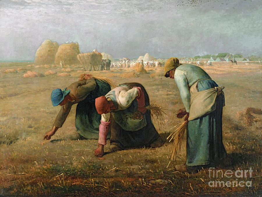 The Painting - The Gleaners by Jean Francois Millet