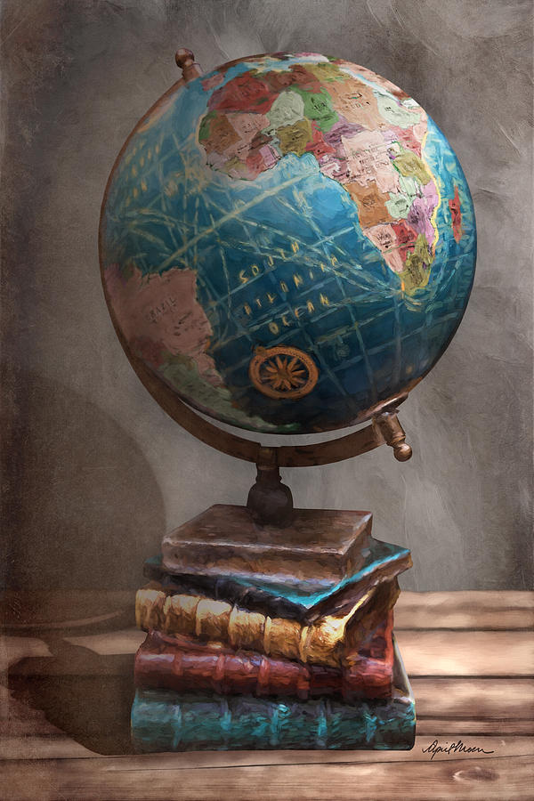 The Globe Digital Art by April Moen