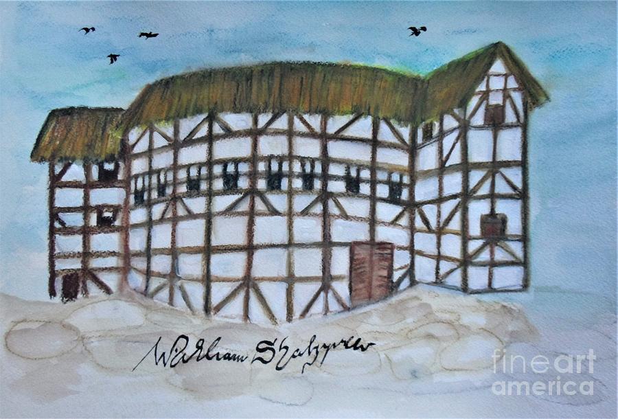 The Globe Theatre Painting by Petra Ofosu - Pixels