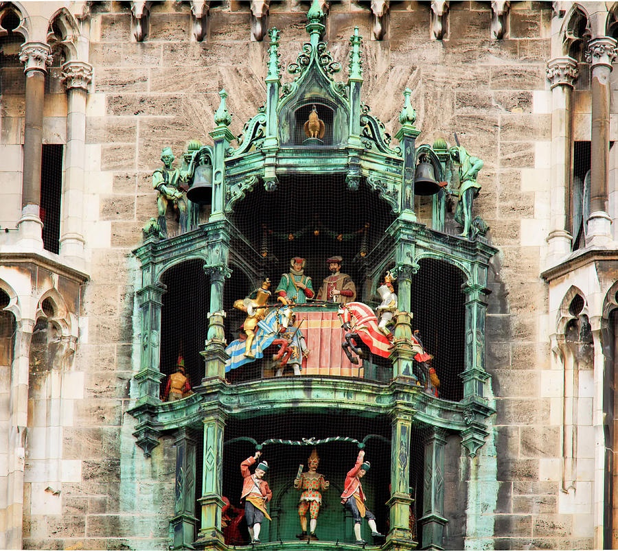 The Glockenspiel Munich Photograph by Shirley Mitchell