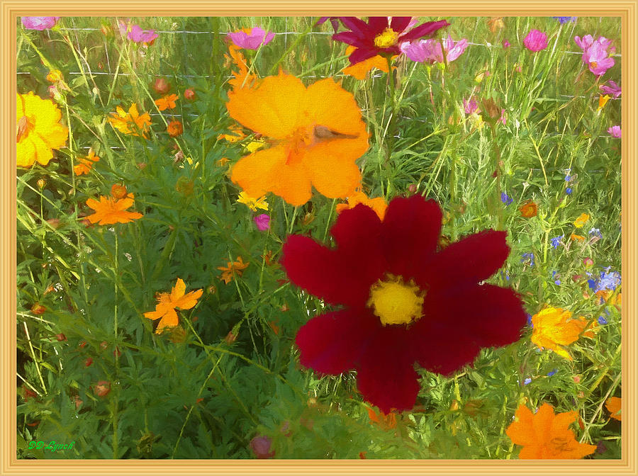 Flower Mixed Media - The Glow Of Summer by Debra Lynch