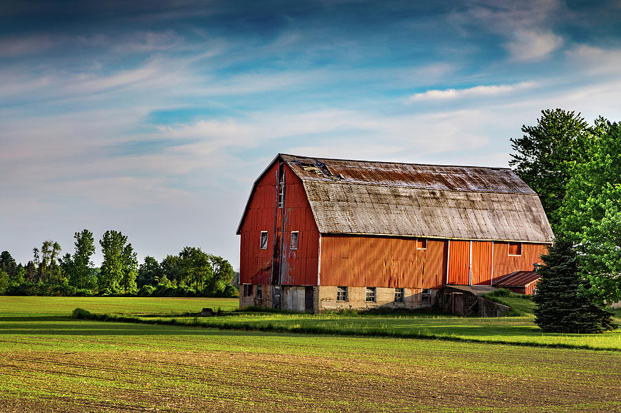 The Glow on the Barn Photograph by Brent Buchner